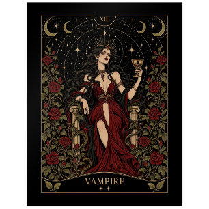 Vampir, Sternen-Tarot-Kunst Postkarte