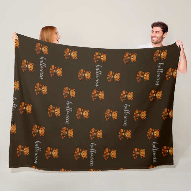 Vampir-Teddy-Halloween-Decke Fleecedecke (Beispiel)