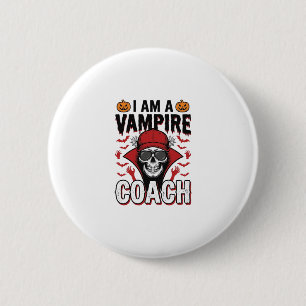 Vampir-Trainer Halloween-Totenkopf-Vintage-Shirt-D Button