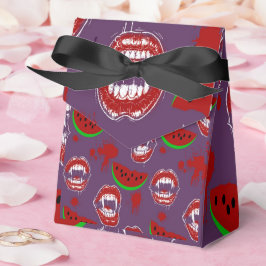 Vampir- und Wassermelonen-Spooky-Summerween-Lila Geschenkschachtel