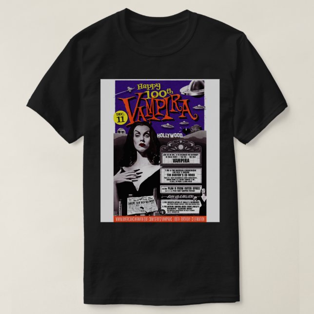 Vampira Turns T-Shirt (Design vorne)