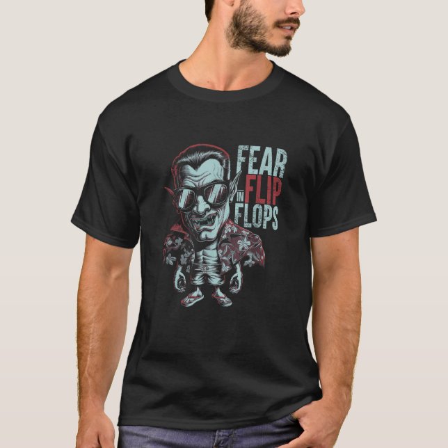 Vampirängste in Flip Flops Summerween T-Shirt (Vorderseite)