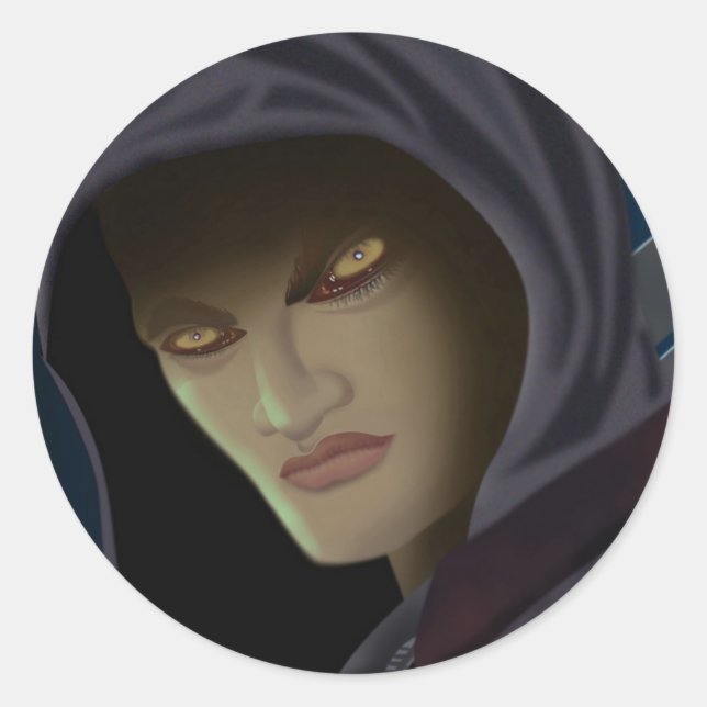 Vampiraugen Runder Aufkleber (Vorderseite)