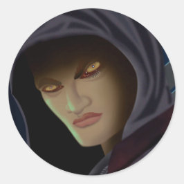 Vampiraugen Runder Aufkleber