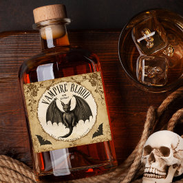 Vampirblut reiner Extrakt: Erhöhen Sie Ihr Hallowe Alkoholflaschenetikett