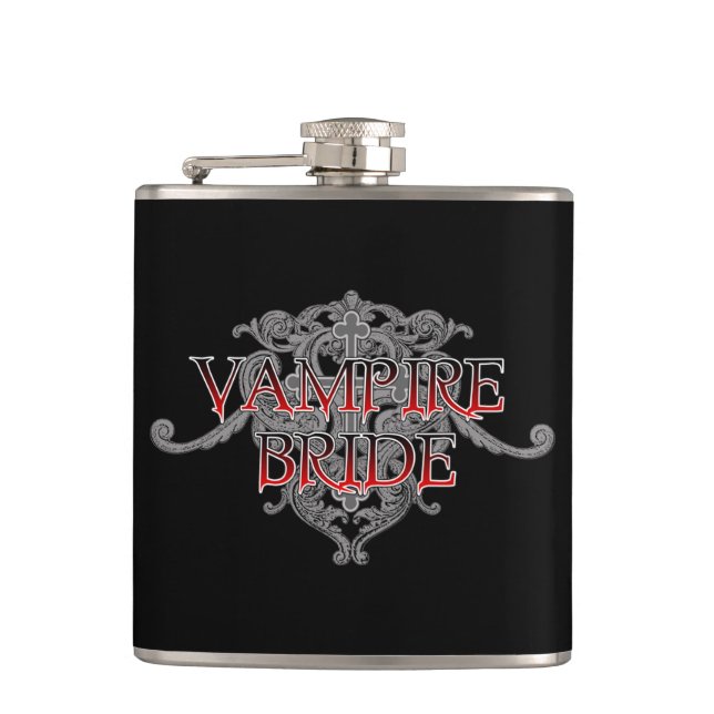 Vampirbraut-Flasche Flachmann (Vorderseite)