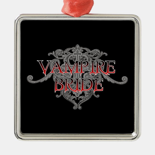 Vampirbraut Silbernes Ornament (Vorne)