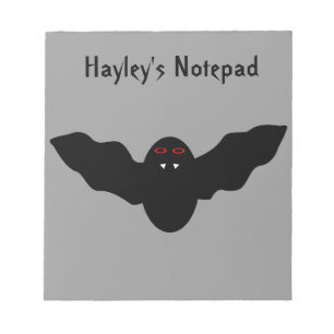 Vampire Bat, benutzerdefinierbares Notepad für das Notizblock