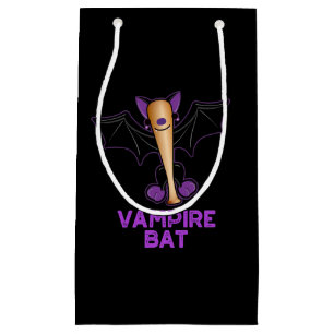 Vampire Bat Funny Baseball Pun Dark BG Kleine Geschenktüte