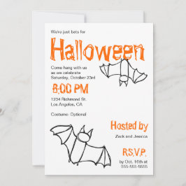 Vampire Bat Halloween-Party Einladung