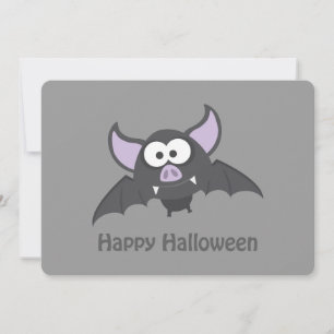 Vampire Bat Halloween-Party Einladung