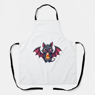 Vampire Bat mit Candy - Niedlicher Halloween-T - S Schürze