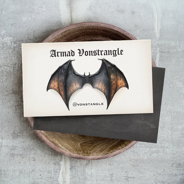 Vampire Bat Visitenkarte (vampire bat wings business cards)