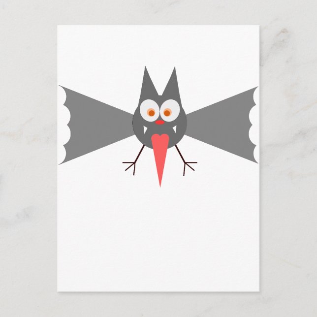 Vampire Bat von Chillee Wilson Postkarte (Vorderseite)