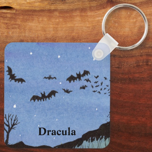 Vampire Bats Halloween Schlüsselanhänger (Rückseite)
