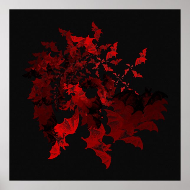 Vampire Bats Red Poster (Vorne)
