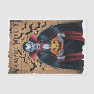 Vampire Bats Vintag Style Halloween Zeitung Seidenpapier