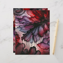 Vampire Blood Halloween Alcohol Ink Scrapbook