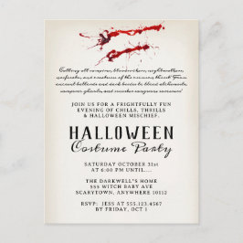 Vampire Blood Halloween-Party Feiertagspostkarte