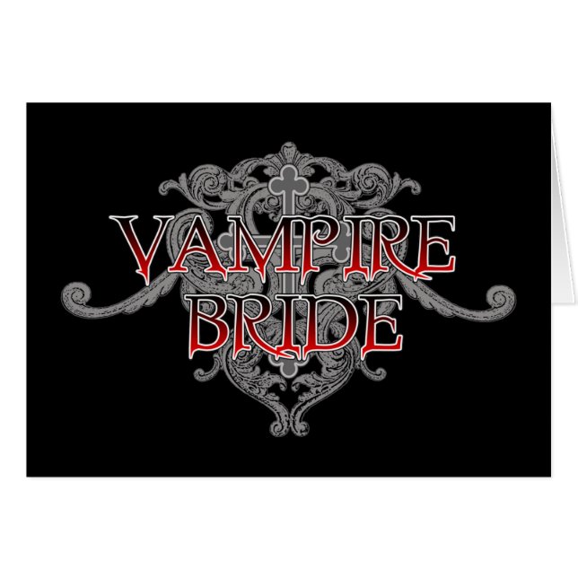 Vampire Bride Card (Vorderseite (Horizontal))