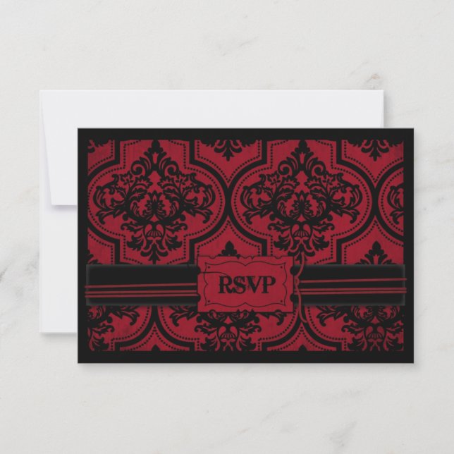 Vampire Bride RSVP Card B2 Karte (Vorderseite)