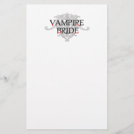 Vampire Bride Stationery Briefpapier