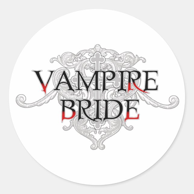 Vampire Bride Sticker (Vorderseite)