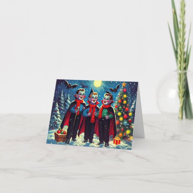 Vampire Caroling Karte (Vorderseite)