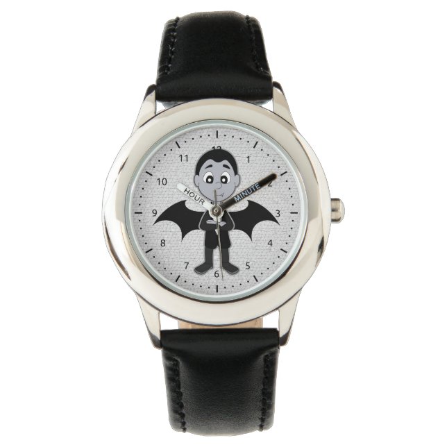 Vampire-Cartoon-Uhr Armbanduhr (Vorderseite)