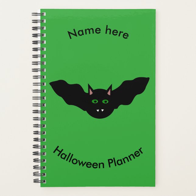 Vampire Cat Faced Bat Halloween Custom Planer (Vorderseite)