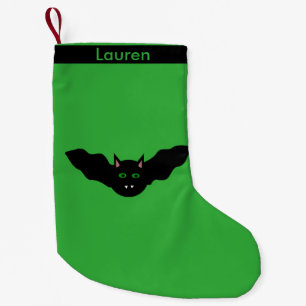 Vampire Cat Faced Bat Halloween Custom Strumpf Kleiner Weihnachtsstrumpf