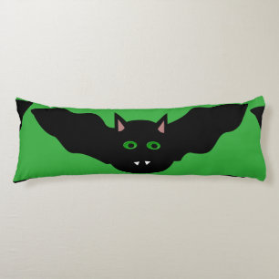 Vampire Cat Faced Bat Halloween Kissen