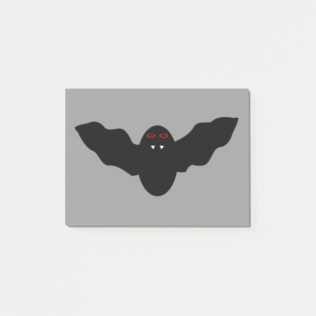 Vampire Cat Faced Bat Halloween Post es notiert Pa Post-it Klebezettel (Vorderseite)