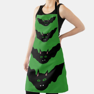 Vampire Cat Faced Bat Halloween Schürze