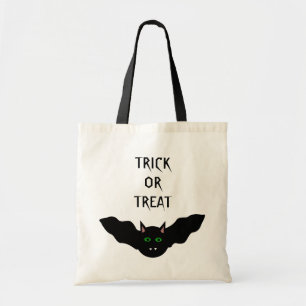 Vampire Cat Faced Bat Halloween Trick oder Treat B Tragetasche