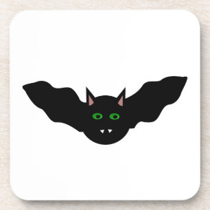 Vampire Cat Faced Bat Halloween Untersetzer