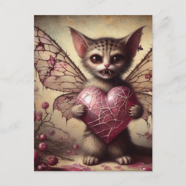 Vampire Cat Fairy Postkarte (Vorderseite)