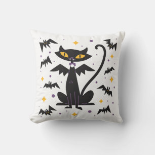 Vampire Cat Halloween Kissen