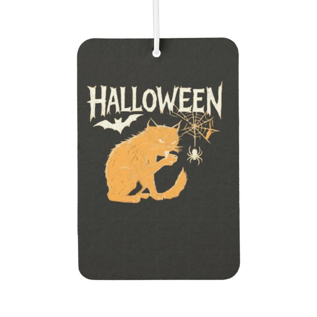 Vampire Cat's Halloween Classic T-Shirt Autolufterfrischer (Vorderseite)