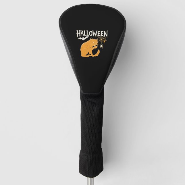 Vampire Cat's Halloween Classic T - Shirt Golf Headcover (Vorderseite)