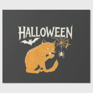 Vampire Cat's Halloween-Klassiker-T-Shirt Geschenkpapier