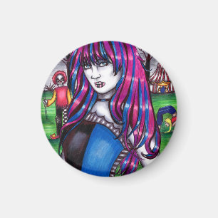 Vampire Circus Freak Monster Original zeichnend Magnet
