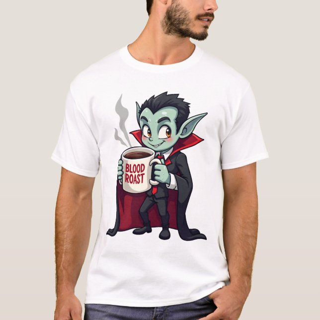 Vampire Coffee Lover � Spooky Latte Shirt (Vorderseite)