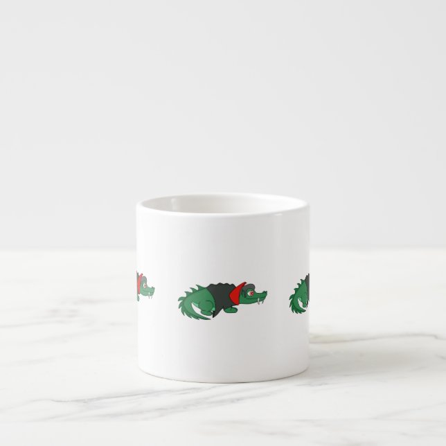 Vampire Crocodile Espressotasse (Vorderseite)