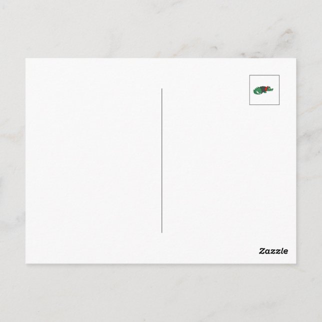 Vampire Crocodile Postkarte (Rückseite)