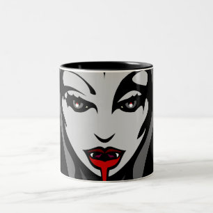 Vampire Cup Vampire Geschenke Reisemugge Zweifarbige Tasse