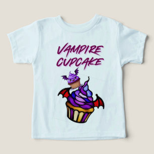 Vampire Cupcake Kids Halloween T - Shirt - Niedlic