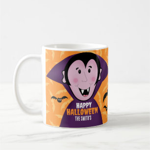 Vampire Dracula Bats Kinder Niedlich glückliches H Kaffeetasse