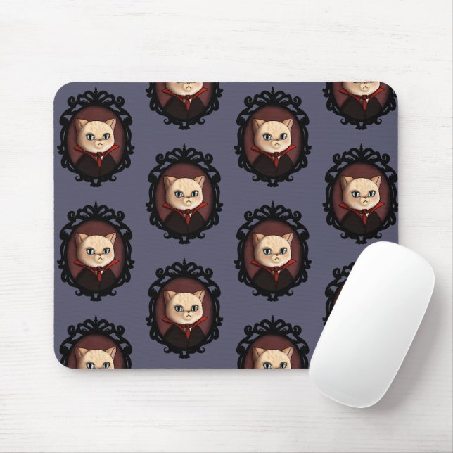 Vampire Dracula Charlie, die Katze Kätzchen Hallow Mousepad (Mit Mouse)