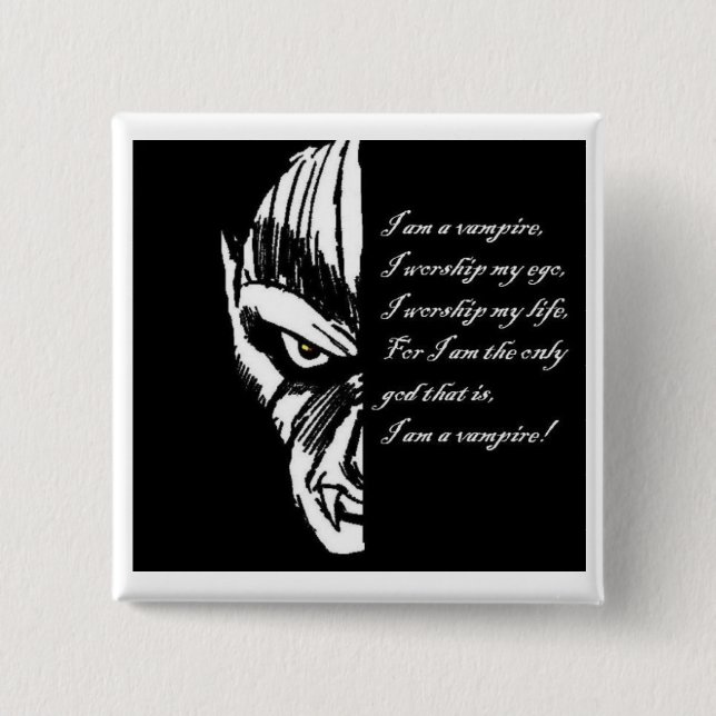 Vampire-Eid-Button D+Abzeichen Button (Vorderseite)